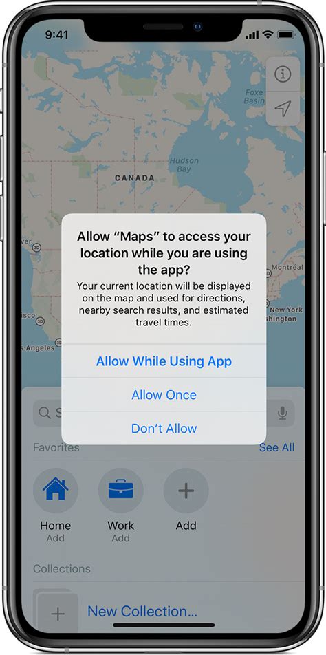 allow location on iphone